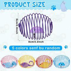 Jecery Halloween Cat Spring Balls built-in rats bells entice hunting instincts and playful chasing