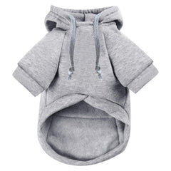 JECIKELON dog hoodie grey close-up zipper highlights easy wear