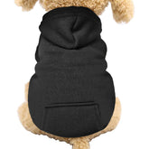 Jecikelon winter hoodie front view provides warm, everyday wear for small dogs.