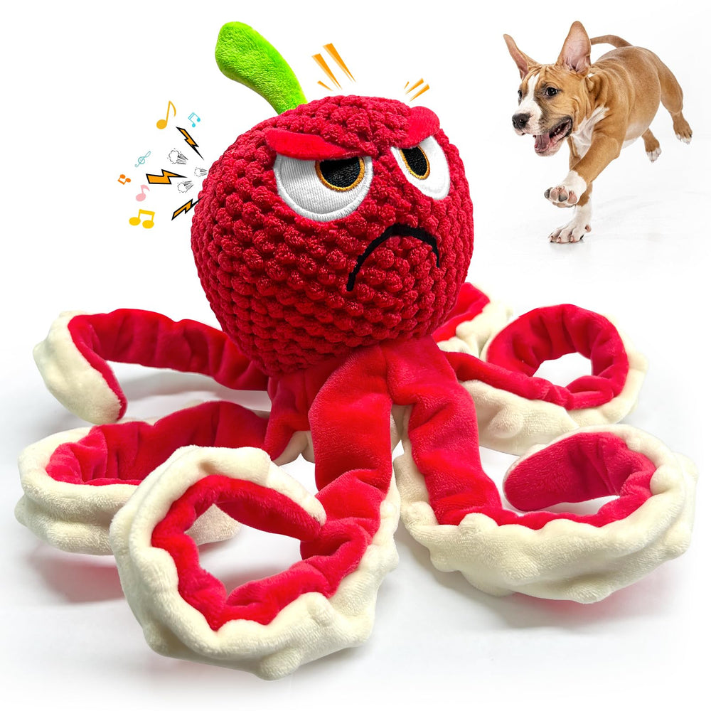 Jeefome Octopus dog toy with bright colors for engaging playtime and fetch.