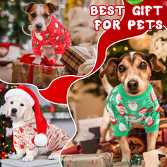 Jeere dog pajamas gingerbread pattern provide comfy warmth for cuddly holiday evenings.