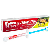 Jeffers ivermectin gel apple-flavored paste tube for easy horse dosing.