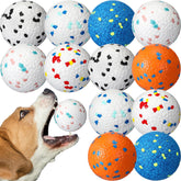 Jenaai dog balls 12-pack for aggressive chewers offer endless play and exercise.