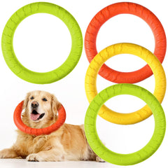 Jenaai dog training ring green assembly shows durable EVA construction for tough chewers.