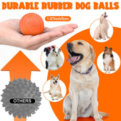 Jenaai durable rubber dog ball for aggressive chewers, long-lasting play.