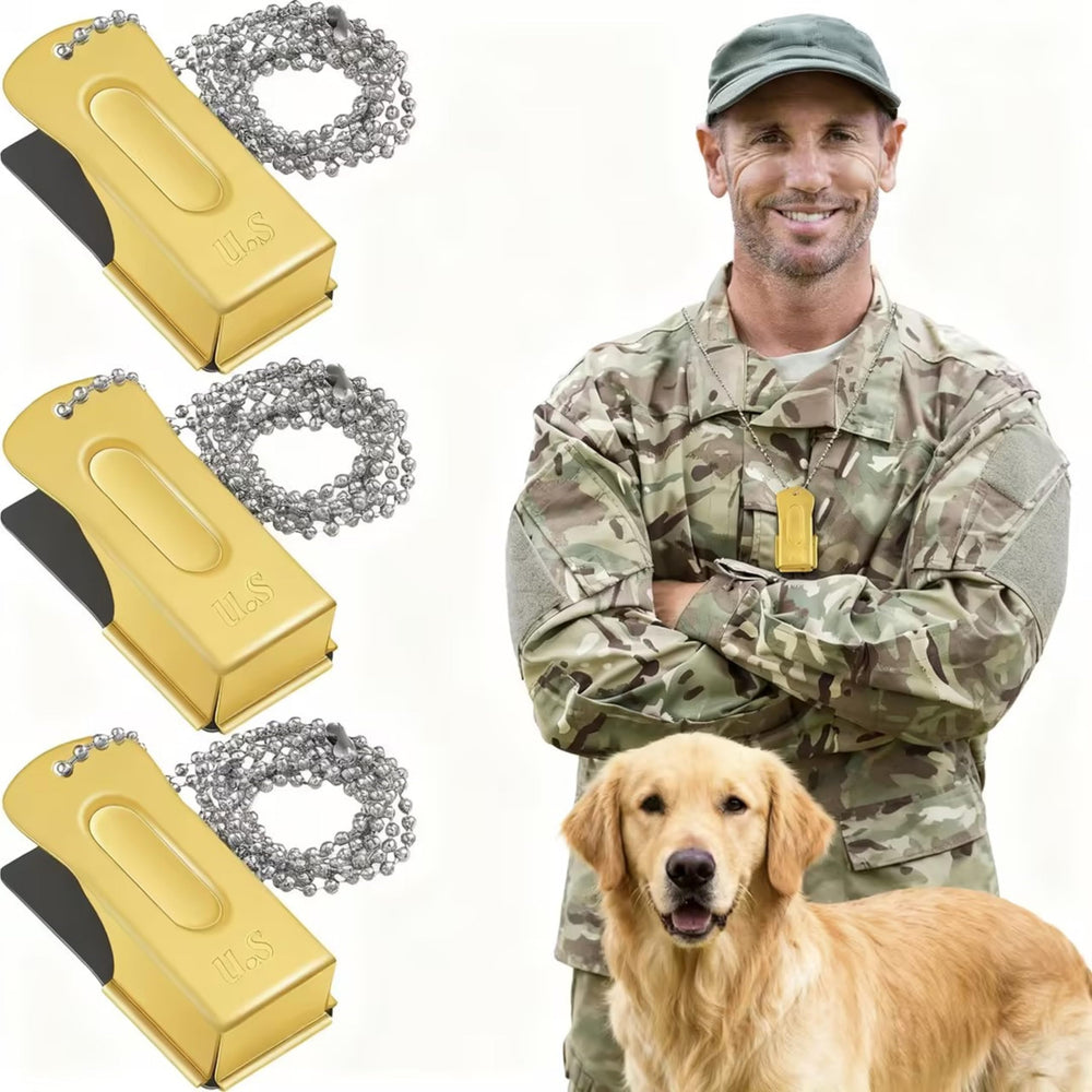 Jenaai pet training clicker necklace strap: portable training tool you can wear during outdoor sessions.
