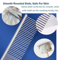 Jenfoslan slicker brush 500+ pins for thorough detangling of long coats