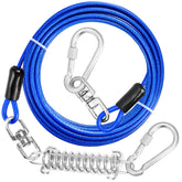 Jenico cable tira perro de 10 pies, ideal para paseos controlados y patios pequeños.