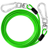 jenico dog tie out cable 15ft in yard for safe outdoor exploration