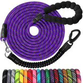 Jenico long dog leash 10ft with swivel hook offers tangle-free walks.