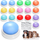 Jerify 16-piece dog buttons pack in colors for pet communication and training.