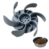 Jestrem slow feeder bowl insert with flower design slows eating for calmer mealtimes.