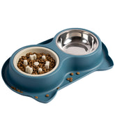 Jestrem slow-feeder bowl with non-slip mat reduces sliding during meals
