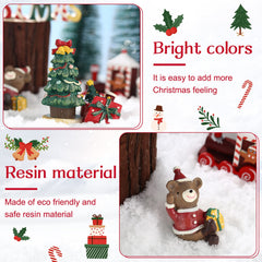 Jetec bear aquarium ornament adds playful holiday scenery