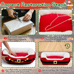 Jetec dog bed with nonslip bottom for stable naps.