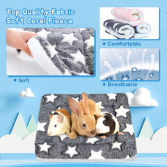 Jetec guinea pig bed in use shows a pet curling up comfortably.
