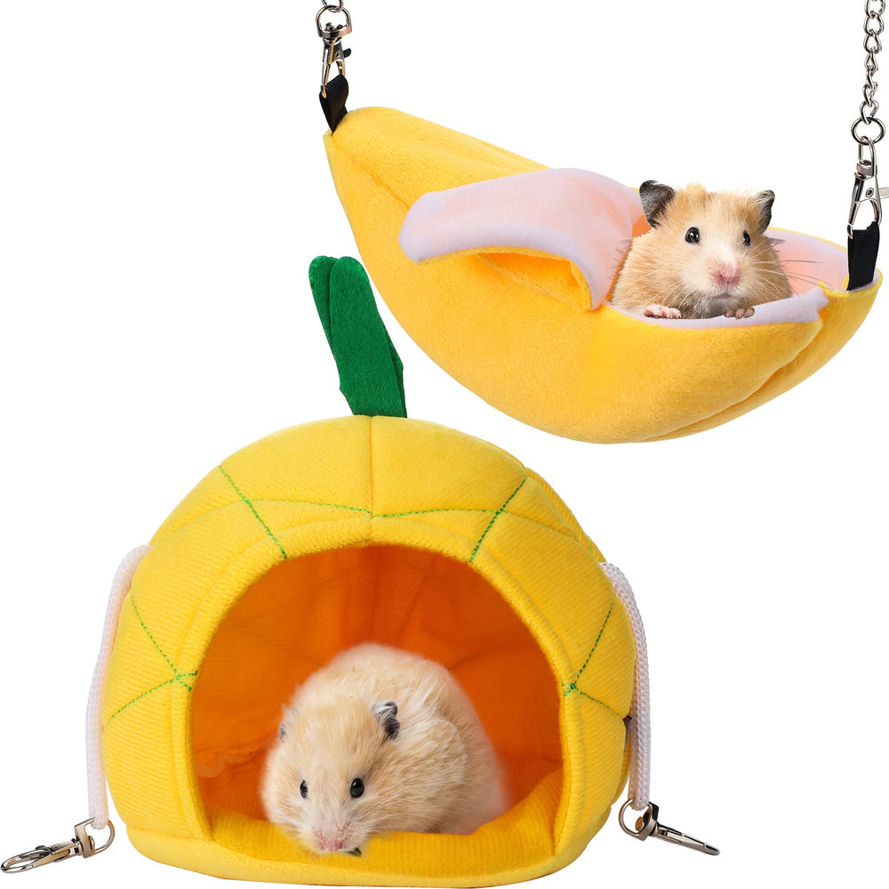 Jetec hamster hammock banana hanging bed cozy shelter for small pets