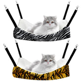 Jetec reversible cat hanging hammock setup shows two-piece convenience for a cozy pet resting spot.