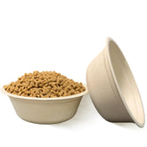JETKONG 16oz disposable dog bowls front view; great for on-the-go travel meals.
