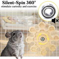 Jevnd cage hanging chinchilla toy showcases easy installation and cage enrichment.