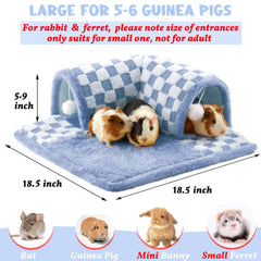 Jevnd plush bed and tunnel offer a warm, cozy rest.