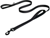 JEWOSTER heavy-duty dog leash with two padded handles for secure control.