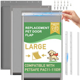 JeyPawv 3-flap insulated replacement flap closeup showing weather seal benefits.