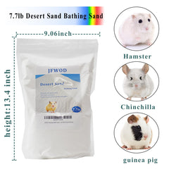 JFWOD arena-bano-hamster-desierto-sin-fragrancia, ideal para un baño natural