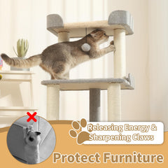 Jgchonwen natural sisal pillars grey – durable scratching posts protect furniture