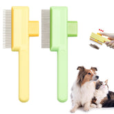 JGMGWJ flea comb with long teeth for detangling and flea removal