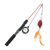 Jieffifa cat toys interactive wand with feather teaser promotes indoor enrichment