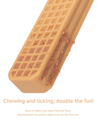 Jigsaw Boat peanut-butter flavor detail enticing dogs to chew