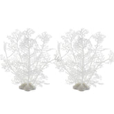 JIH aquarium plastic plant 8 inch pair in tank adds vibrant life