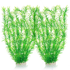 JIHAQUA close-up of lifelike leaves highlighting flexible tall plant for aquatic habitats.
