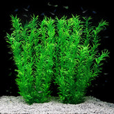 JIHAQUA tall 21-inch green aquarium plant shows lifelike leaves for natural tank scenery.
