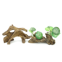 JIHAQUA plastic plant branch aquarium decor blends with tank themes.