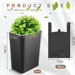 Jingmore plant-styled design conceals waste while enhancing garden aesthetics.