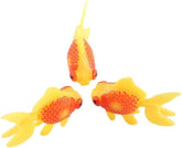 Jinshining 3-pack gold orange artificial fish swimming for vibrant tank decor.