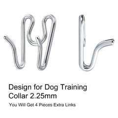 Close-up of 2.25mm links showing smooth rounded ends for safe training.