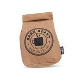 BarkBox Jitter Pug Coffee Bean toy outer canvas provides durable chew.