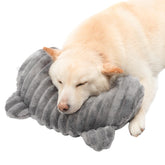 Jiupety Dog Calming Pillow front view with U-shaped neck support for comfortable rest