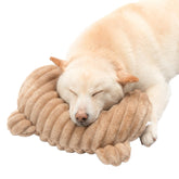 Jiupety dog calming pillow orthopedic design showing neck support for restful naps.