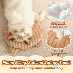 Jiupety dog calming pillow plush fabric close-up feels warm and cozy