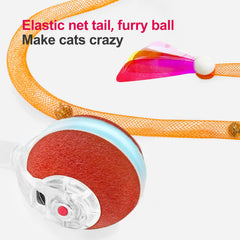 Jkanti interactive cat ball lights and chirp sounds attract cats to play.