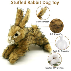 JKW goose plush toy fabric close-up emphasizing soft texture for gentle chewers