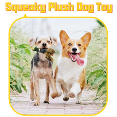 JKW Mallard Duck Plush Toy side view for lifelike form and interactive fetch.