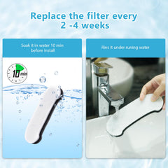 JMICOW soak and rinse before use ensures optimal filtration performance.
