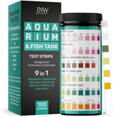 JNW Direct aquarium test strips packaging with quick-start guidance for easy setup