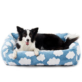 JOEJOY dog bed outer side view shows secure, restful support.