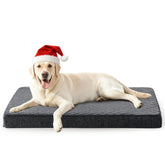 JOEJOY XL dog bed with rabbit fur surface offers cozy warmth for calm sleep.
